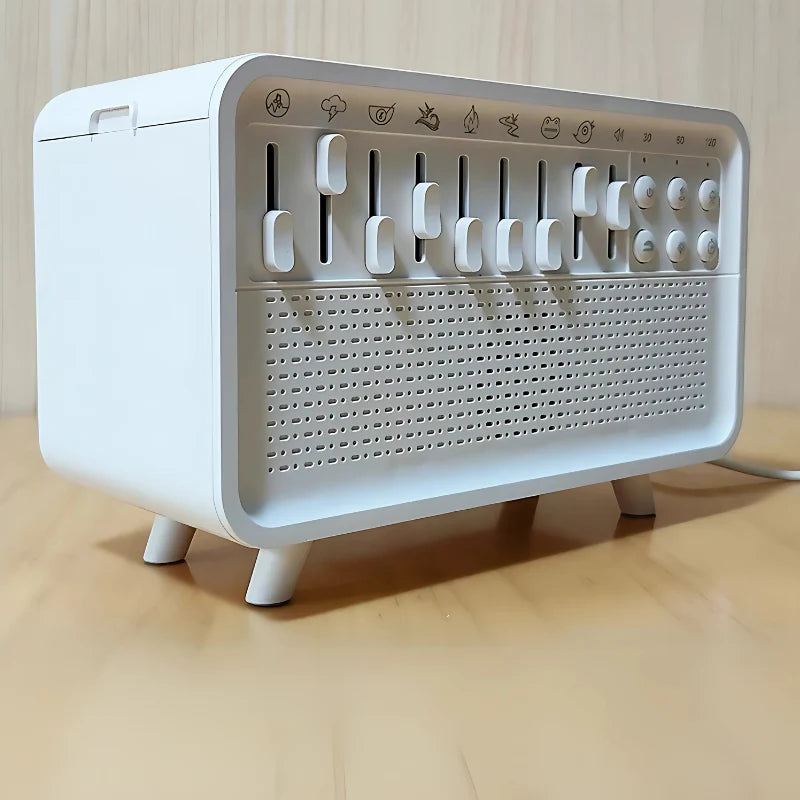SLEEPP ™ White Uyku Dostu Doğal Ses ve Nemlendirici Gece Lambası - LITTLE BABY