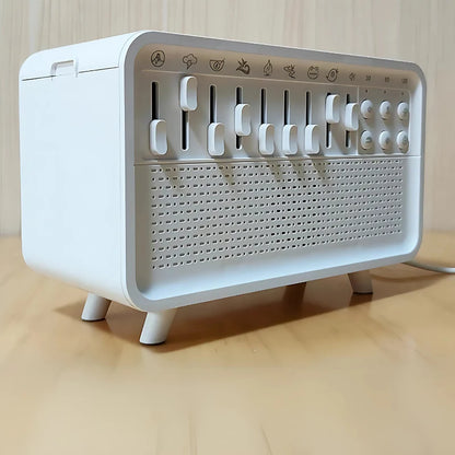 SLEEPP ™ White Uyku Dostu Doğal Ses ve Nemlendirici Gece Lambası - LITTLE BABY